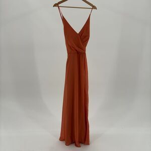 Unknown Criss Cross Back Maxi Dress